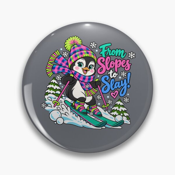 Item preview, From Slopes to Slay! – Cute Skiing Penguin Winter Design designed and sold by Aimetoi.