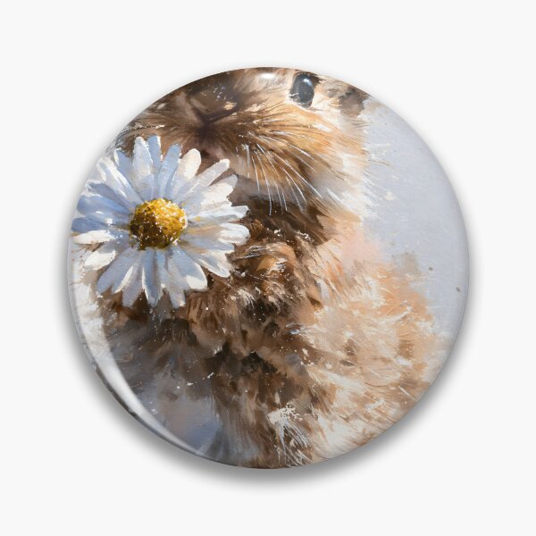 Item preview, Fluffy Bunny Holding a White Daisy designed and sold by VisionaryVeils.