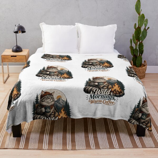 Item preview, Siberian Cat – Wild Mornings, Warm Coffee designed and sold by PurrBloom Studio.