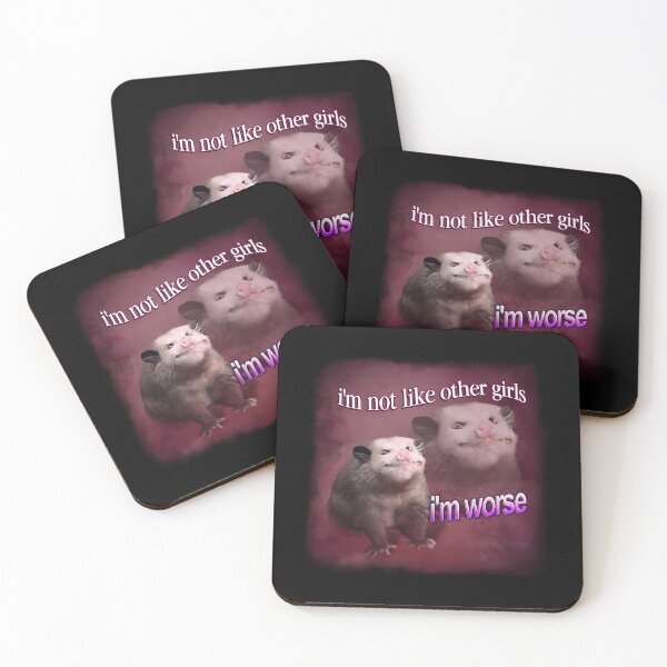 Item preview, I'M Not Like Others Girls I'M Worses Possum Word Art designed and sold by Contourgoods.