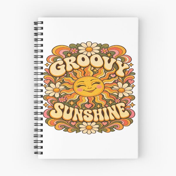 Item preview, Groovy Sunshine Retro Smiling Sun Flower Power Design designed and sold by EssentialsWear.