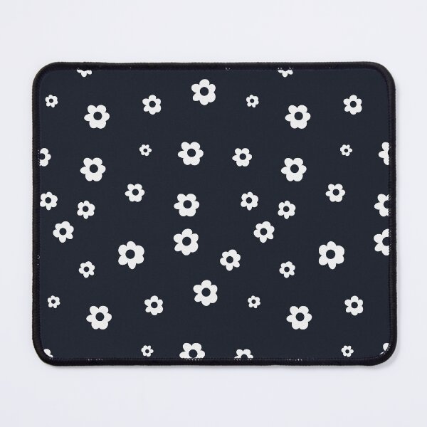 Item preview, White Daisies On Dark Navy Pattern designed and sold by ZenithDrip.