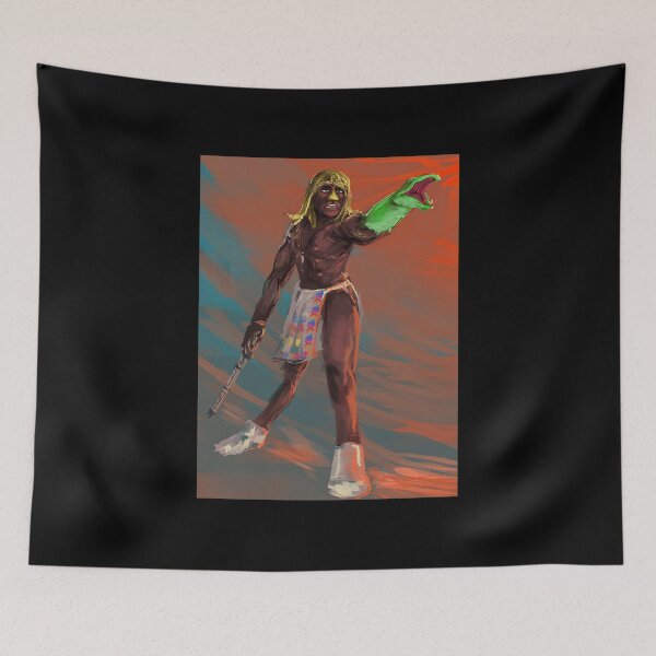 Item preview, Stylized Warrior with Snake Gauntlet Fantasy Illustration designed and sold by fibiiistd.