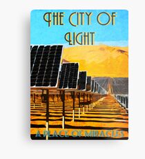 The 100 - Vintage Travel Poster (The City of Light) Metal Print