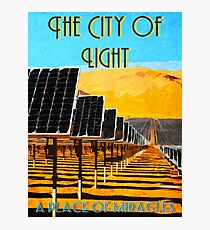 The 100 - Vintage Travel Poster (The City of Light) Photographic Print