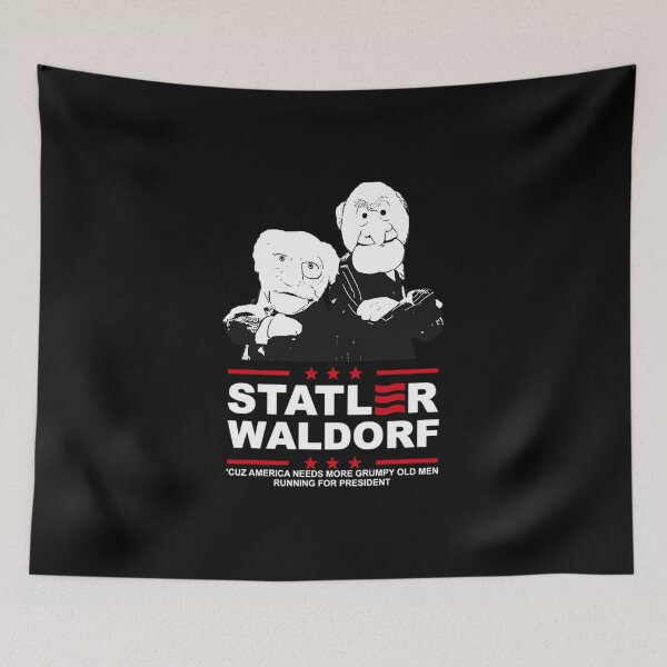 Item preview,  Statler And Waldorf For President Muppets Christmas designed and sold by AntoniettaLindg.
