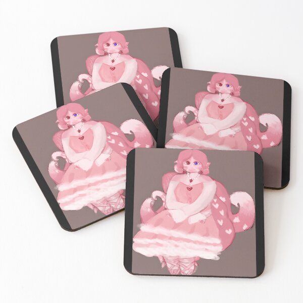 Item preview, Pink Heart Fairy Character Illustration designed and sold by fibiiistd.