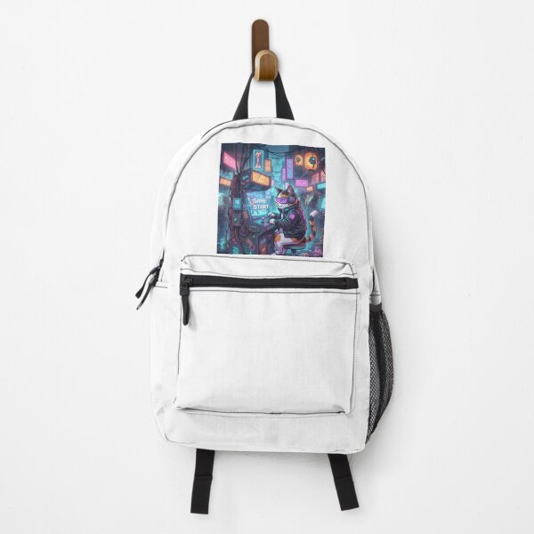Item preview, Cyberpunk Arcade Cat: Neo-Tokyo Game Night designed and sold by Zen Motif Japan.
