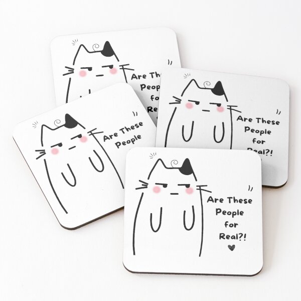 Item preview, Are These People for Real?! – Relatable Cat Humor designed and sold by Aurevella.
