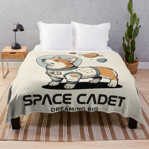 Item preview, Space Cadet Dreaming Big Corgi Astronaut Planet Art designed and sold by Amir Faysal.