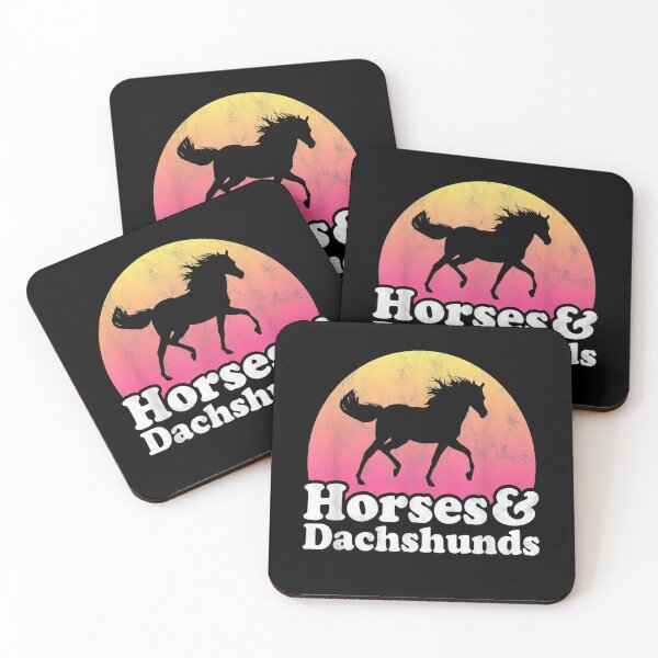 Item preview, Horses And Dachshunds Retro  designed and sold by Laddyndust.