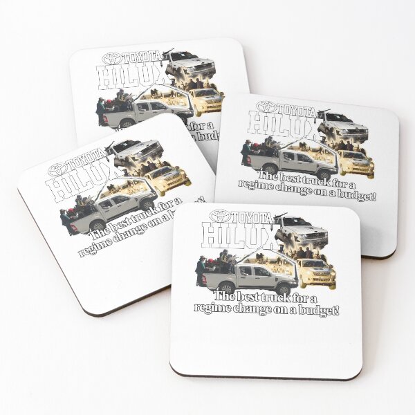 Item preview, Toyotaa Hilux Truck - Regime Change Budget Funny designed and sold by volkanikstudios.