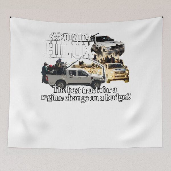 Item preview, Toyotaa Hilux Truck - Regime Change Budget Funny designed and sold by volkanikstudios.