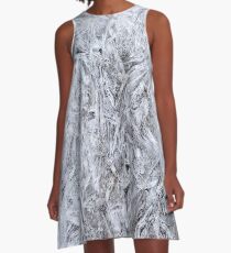Abstract Ice Texture A-Line Dress