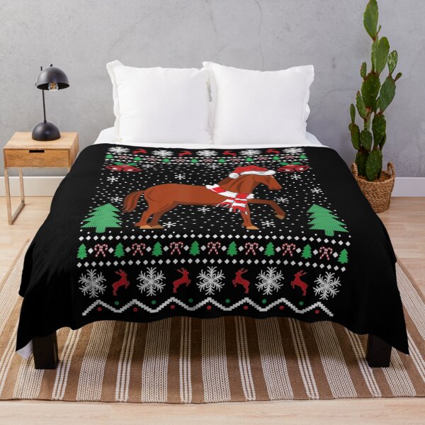 Item preview, Santa Horse Ugly Holiday Sweater Art designed and sold by Laddyndust.