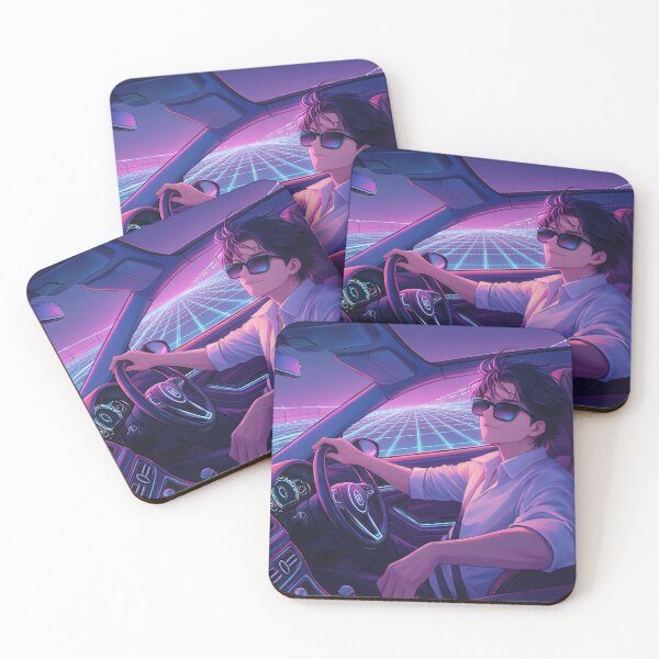 Item preview, Retro Synthwave Driving Boy - Chill Car Vibe designed and sold by ManuMax93.