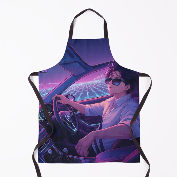 Item preview, Retro Synthwave Driving Boy - Chill Car Vibe designed and sold by ManuMax93.