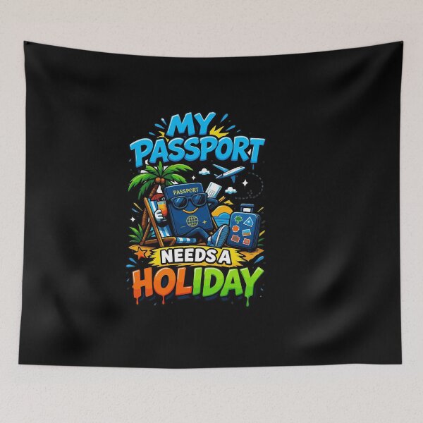 Item preview, Passport Needs Holiday Funny Traveler Vacation Trip Funny Travel Quotes designed and sold by AmeliaShirts.