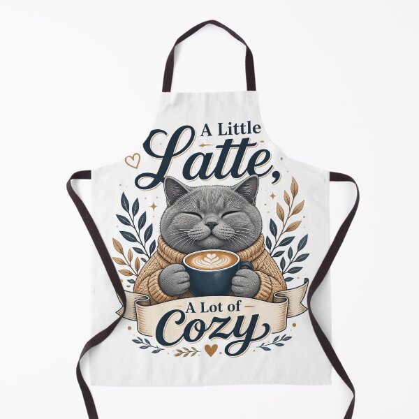 Item preview, British Shorthair Cat – A Little Latte, A Lot of Cozy designed and sold by PurrBloom Studio.