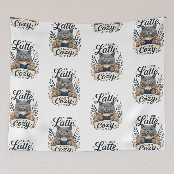 Item preview, British Shorthair Cat – A Little Latte, A Lot of Cozy designed and sold by PurrBloom Studio.