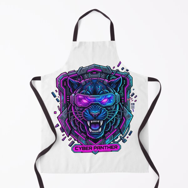Item preview, Futuristic Cyber Panther Cyberpunk Animal Sticker designed and sold by RebelVibeX.