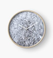 Abstract Ice Texture Clock