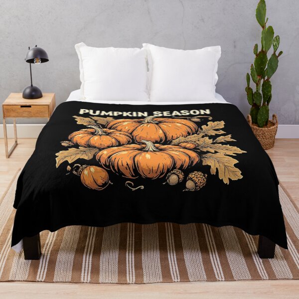 Item preview, Pumpkin Season - Autumn Harvest & Fall Leaves Halloween Illustration designed and sold by emiliacreations.