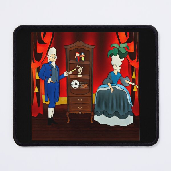 Item preview, 18th Century Aristocrat Couple Illustration with Surreal Elements designed and sold by Baby-Care.