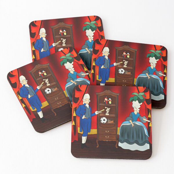 Item preview, 18th Century Aristocrat Couple Illustration with Surreal Elements designed and sold by Baby-Care.