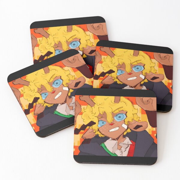 Item preview, Determined Anime Character With Curly Blonde Hair and Bandage designed and sold by Baby-Care.