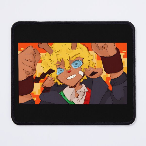 Item preview, Determined Anime Character With Curly Blonde Hair and Bandage designed and sold by Baby-Care.