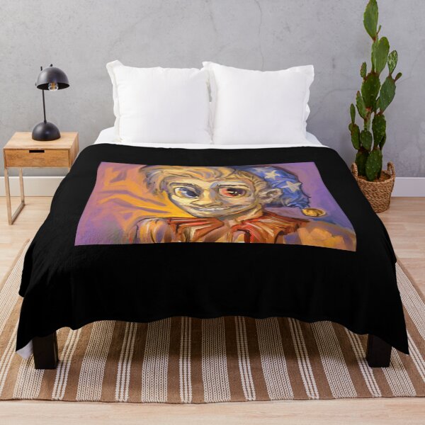Item preview, Whimsical Jester Portrait with Heterochromia designed and sold by TomatiLove.