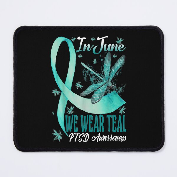 Item preview, In June We Wear Teal Ptsd Awareness designed and sold by Laddyndust.