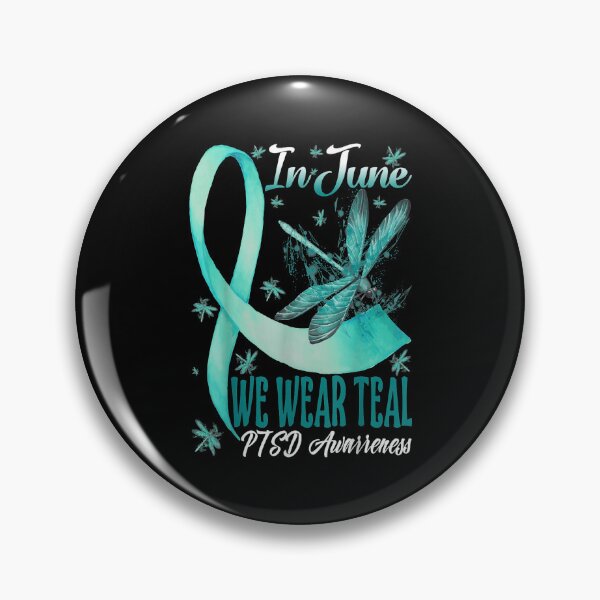 Item preview, In June We Wear Teal Ptsd Awareness designed and sold by Laddyndust.