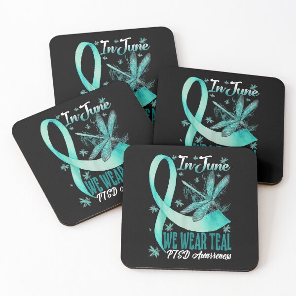 Item preview, In June We Wear Teal Ptsd Awareness designed and sold by Laddyndust.
