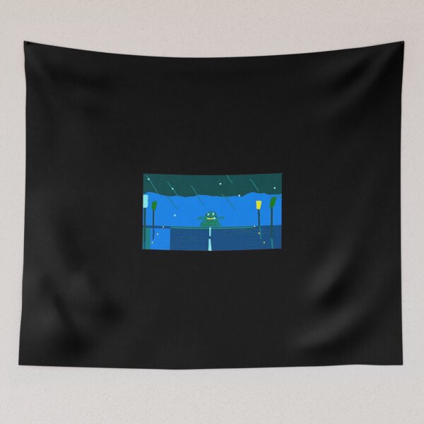 Item preview, Cute Cartoon Alligator Swimming at Night in Rain designed and sold by Baby-Care.