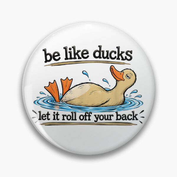Item preview, Be Like Ducks Let It Roll Off Your Back Funny  designed and sold by Quaticsapp.