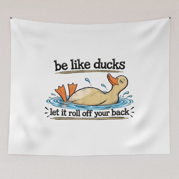 Item preview, Be Like Ducks Let It Roll Off Your Back Funny  designed and sold by Quaticsapp.