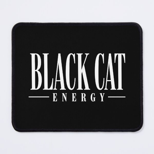 Item preview, Black Cat Energy Typography Graphic designed and sold by SoyLamderma.