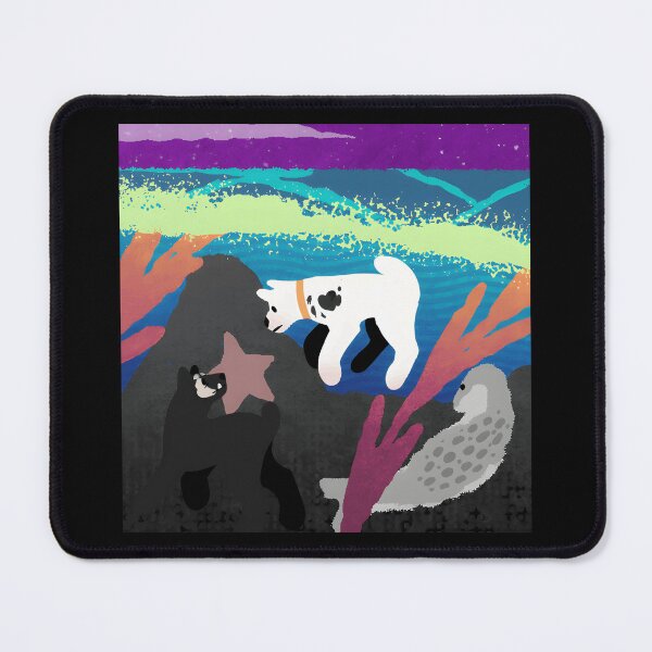 Item preview, Underwater Dogs and Seal Ocean Scene designed and sold by TomatiLove.