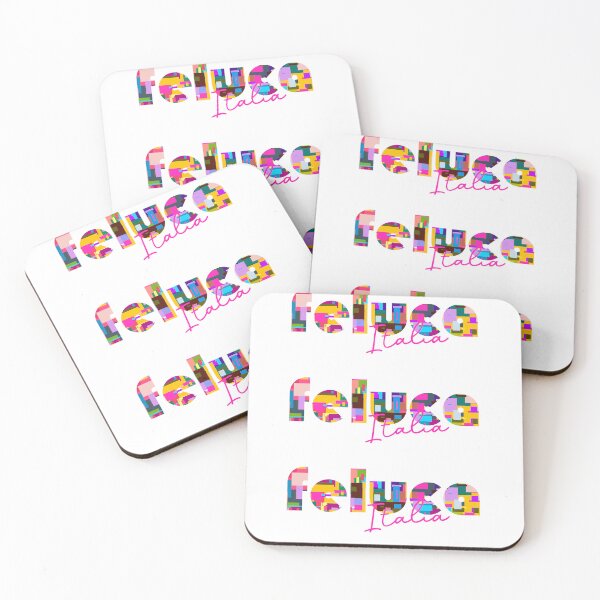 Item preview, Feluca, Alviano, Italy, Italia, colorful typography design for travellers designed and sold by Wanderful-roads.