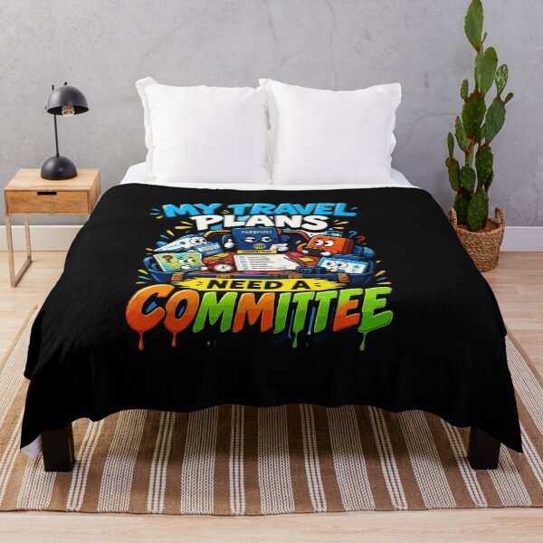 Item preview, My Travel Plans Need A Committee Funny Trip Planner Funny Travel Quotes designed and sold by AmeliaShirts.