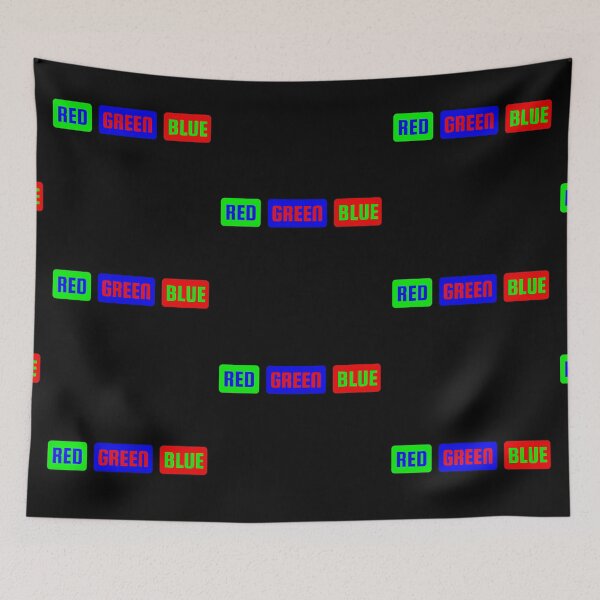 Item preview, RGB Color Names Typography Red Green Blue Design designed and sold by Detroja Typography.