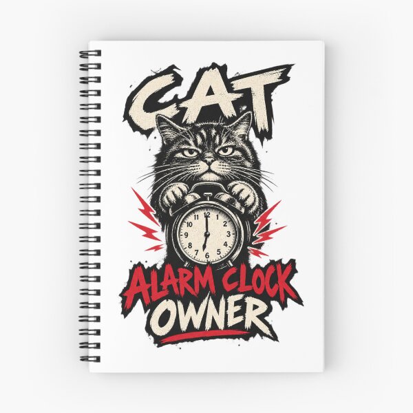 Item preview, Cat Alarm Clock Owner – Funny Punk Cat Lover Design designed and sold by UrbanStatic.
