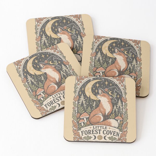 Item preview, Little Forest Coven – Witchy Fox Cottagecore Woodland Magic designed and sold by Blanczet.