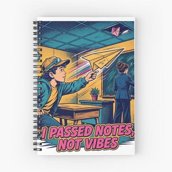 Item preview, I Passed Notes, Not Vibes Funny Gen X T-Shirt designed and sold by Hearth & Hue.