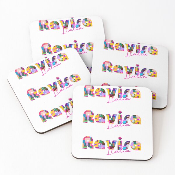 Item preview, Ravisa, Castel Giorgio, Italy, Italia, colorful typography design for travellers designed and sold by Wanderful-roads.