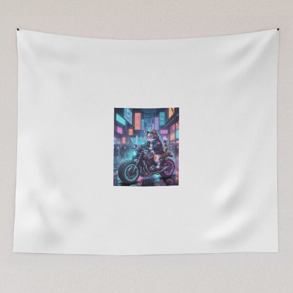 Item preview, Cyberpunk Patrol Cat: Shibuya Scramble Intersection designed and sold by Zen Motif Japan.