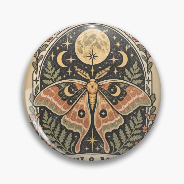 Item preview, Moth & Moon Society – Celestial Lunar Moth Witchy Art designed and sold by Blanczet.