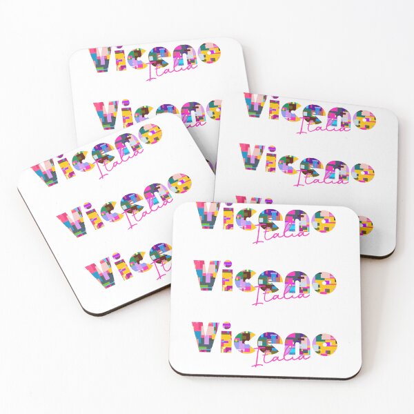 Item preview, Viceno, Castel Viscardo, Italy, Italia, colorful typography design for travellers designed and sold by Wanderful-roads.